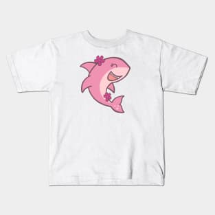 Pink Ocean Shark Kids T-Shirt